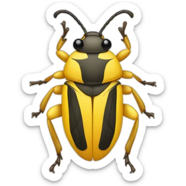 yellow bug sticker