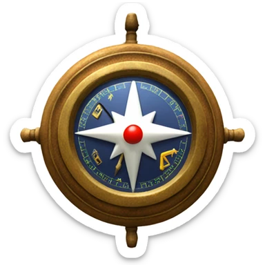 adventure compass mario 64 sticker