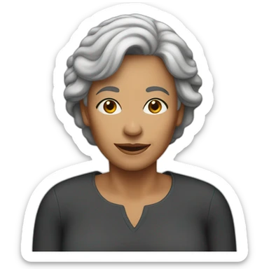 a woman 64 years old sticker