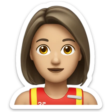 Lifeguard, Female, brunette sticker