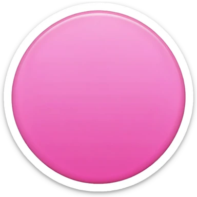 simple pink circle sticker