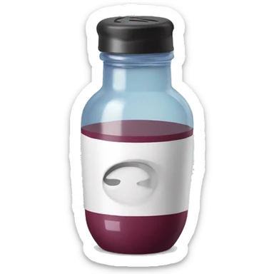 Protein shaker in Bordeaux  sticker