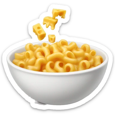 bowl with mac and cheese sticker