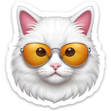 Cat with sunglasses sticker