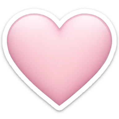 Light pink heart sticker