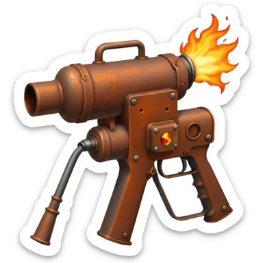 flame thrower world war 1 sticker