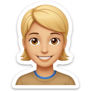 Surprisingly goofy once they open up. Strong, loyal, and incredibly supportive — but still hates wasting time.  sticker