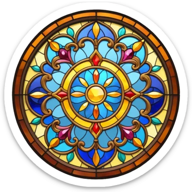 Stained glass window sticker