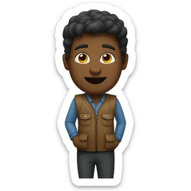 Un emojis à moitié réveiller  sticker