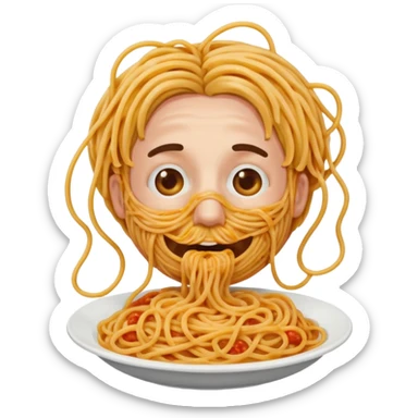 spaghetti slayer sticker