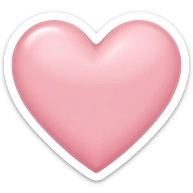 A cute light pink heart sticker