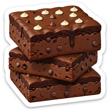 Triple Chocolate Brownie sticker
