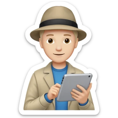 white male with tablet on hand and phone, digital and tech vibes, normal colors, no hat no brands sticker