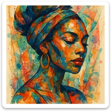 a chlosa, style exploration, artistic and creative sticker