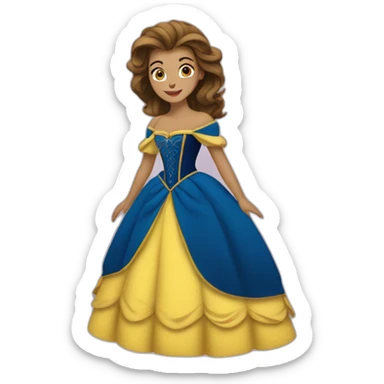 Belle et la bête sticker