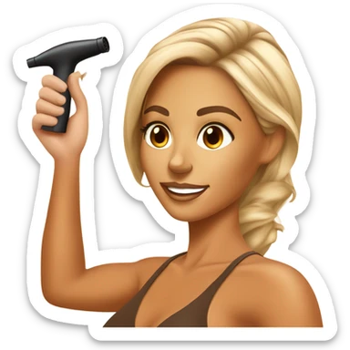 Master of spray tanning sticker