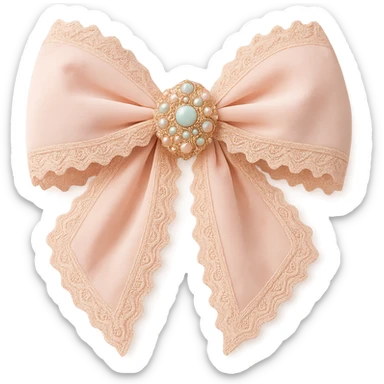 Make the gothic bow and accessories pastel colored, keep lace and velvet details, photorealistic style, keep background transparent. sticker