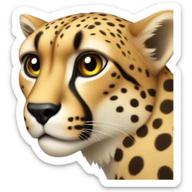 cheetah  sticker