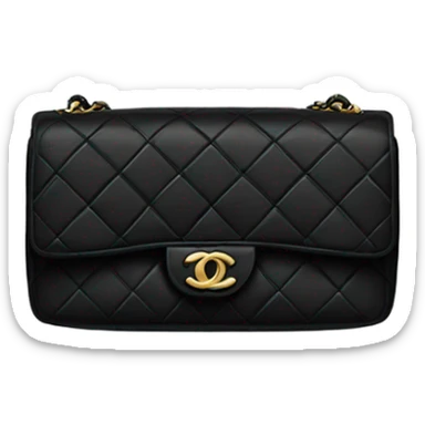 black Chanel bag sticker