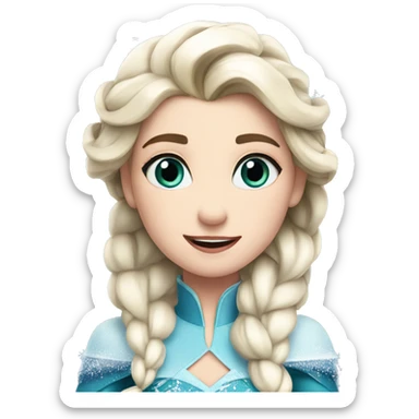 Elsa with Christmas sticker