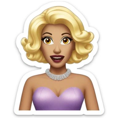 Drag Queen schoked sticker