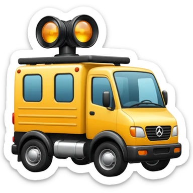 quiero un emoji de un camion de envios en tonos negro sticker