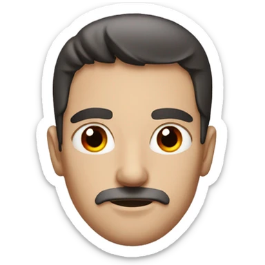 Guy with super red eyes sticker