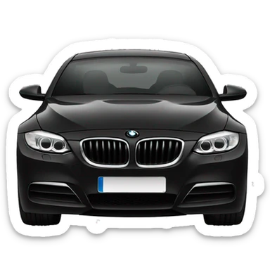 black bmw sticker