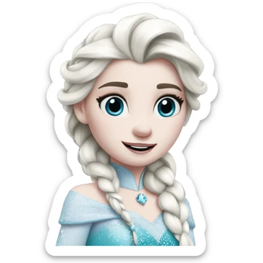 elsa as olaf sticker