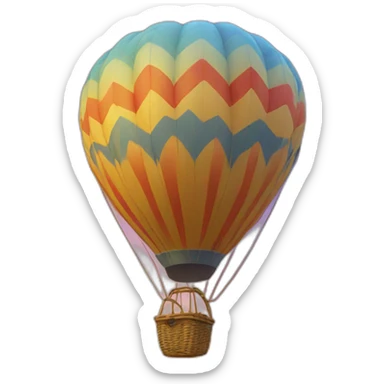 hot-air balloon sticker
