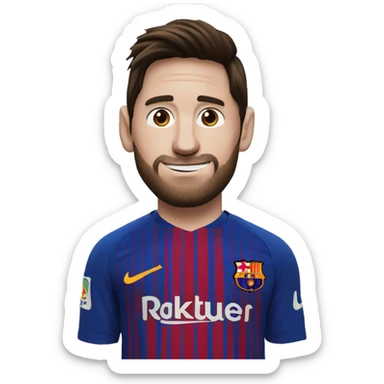 Messi alzado un dedo  sticker