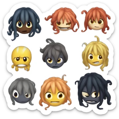 cute kraken mashup naruto sticker