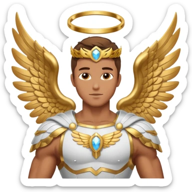 Aesthetic masculine archangel  sticker