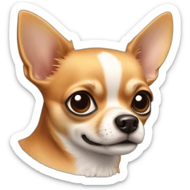Chihuahua marron et noir sticker