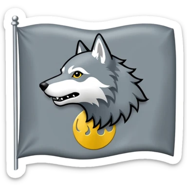 Stark family flag sticker