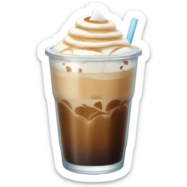 Iced latte no whipped cream sticker