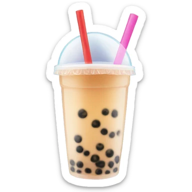 Bubble tea sticker