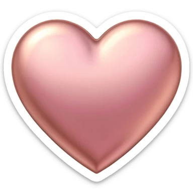 I need a pink and rose gold Heart emoji sticker