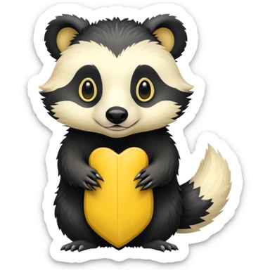Hufflepuff badger sticker