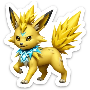 Zeraora-Joltik-Jolteon-fusion sticker