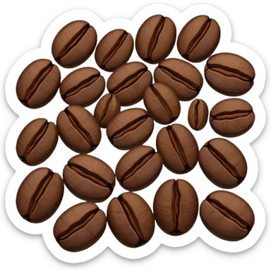 coffee beans sticker