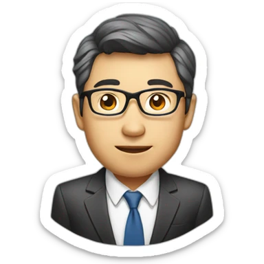 Singaporean CEO of cool tech startup sticker