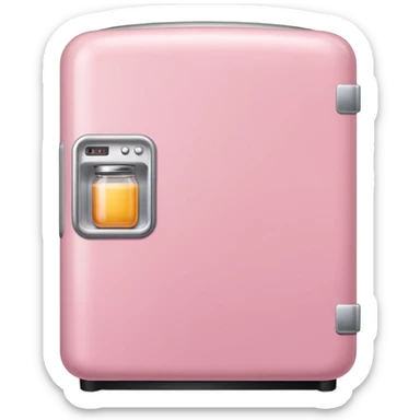 Light pink fridge sticker