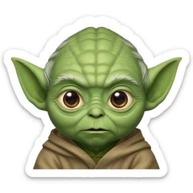 A 6 7 yoda Star Wars sticker