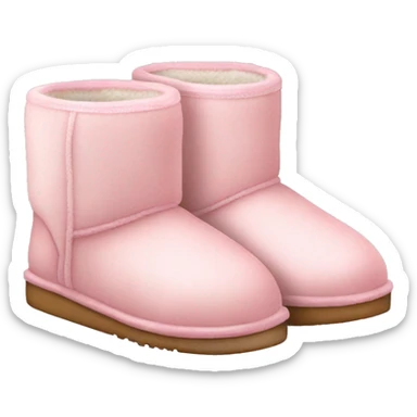 light pink uggs slippers sticker