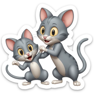 Tom and jerry sticker
