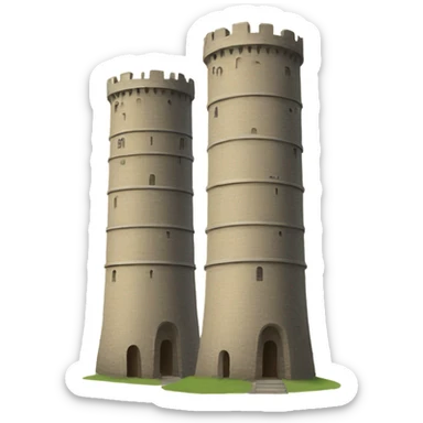 Two towers sticker