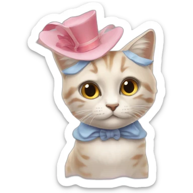 Alice au pays des merveilles chat sticker