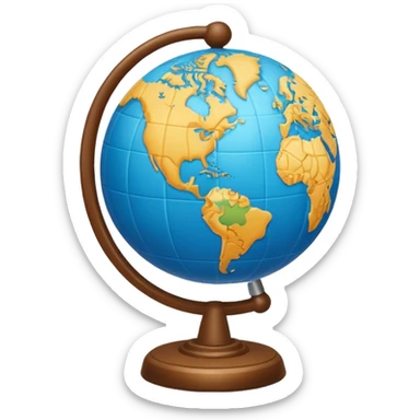 Globo ubicación mapa sticker