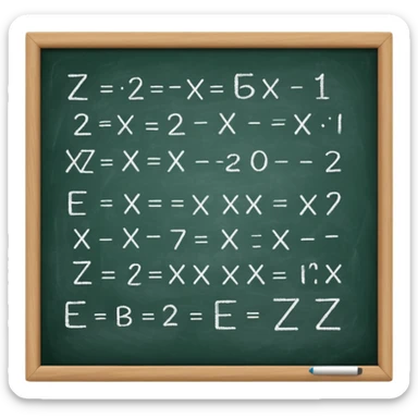 math formula on a chalkboard sticker
